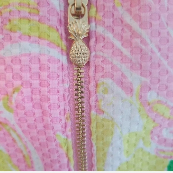 NWT Lilly Pulitzer For Target Pink Flamingo with Green Floral Mini Dress - Picture 7 of 8